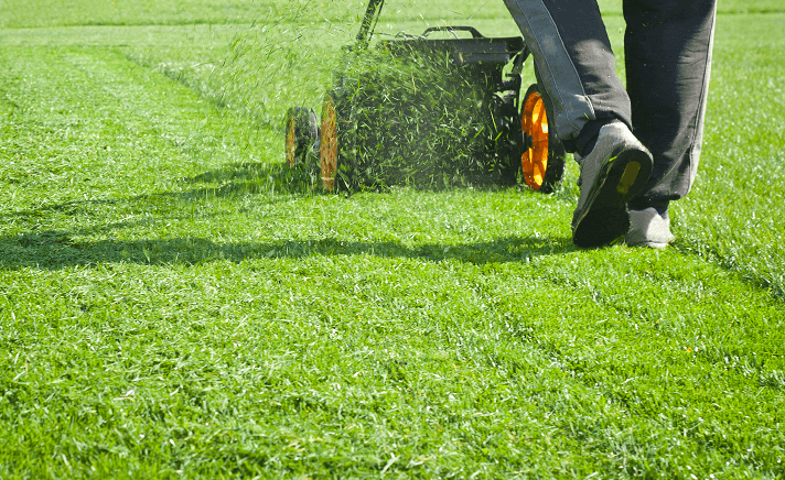 Havemand fra Go Go Garden der udfører haveservice